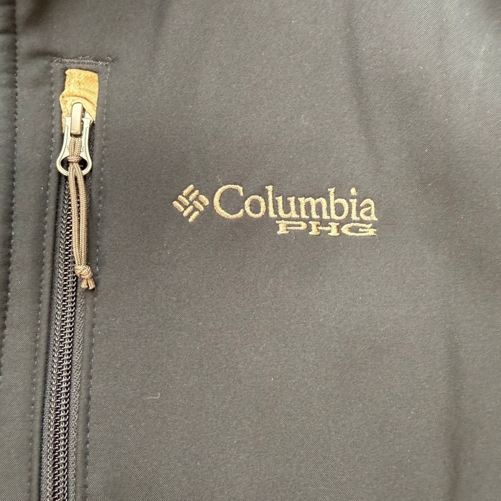 Columbia PHG Performance Hunting Gear Vest Regular XL Black Camo Trim Softshell - Picture 7 of 13